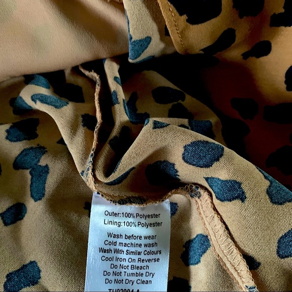 TUSSAH Women’s Sharni Animal Print Midi Dress Size 10 - Picture 15 of 15